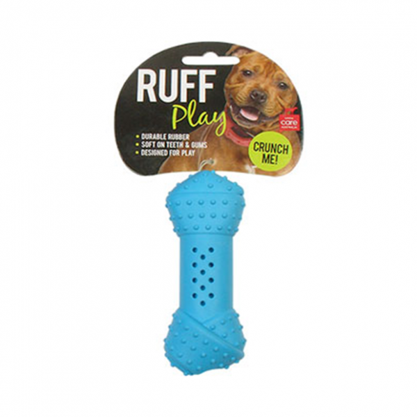 Ruff Play Crunchy Knot Bone - Blue